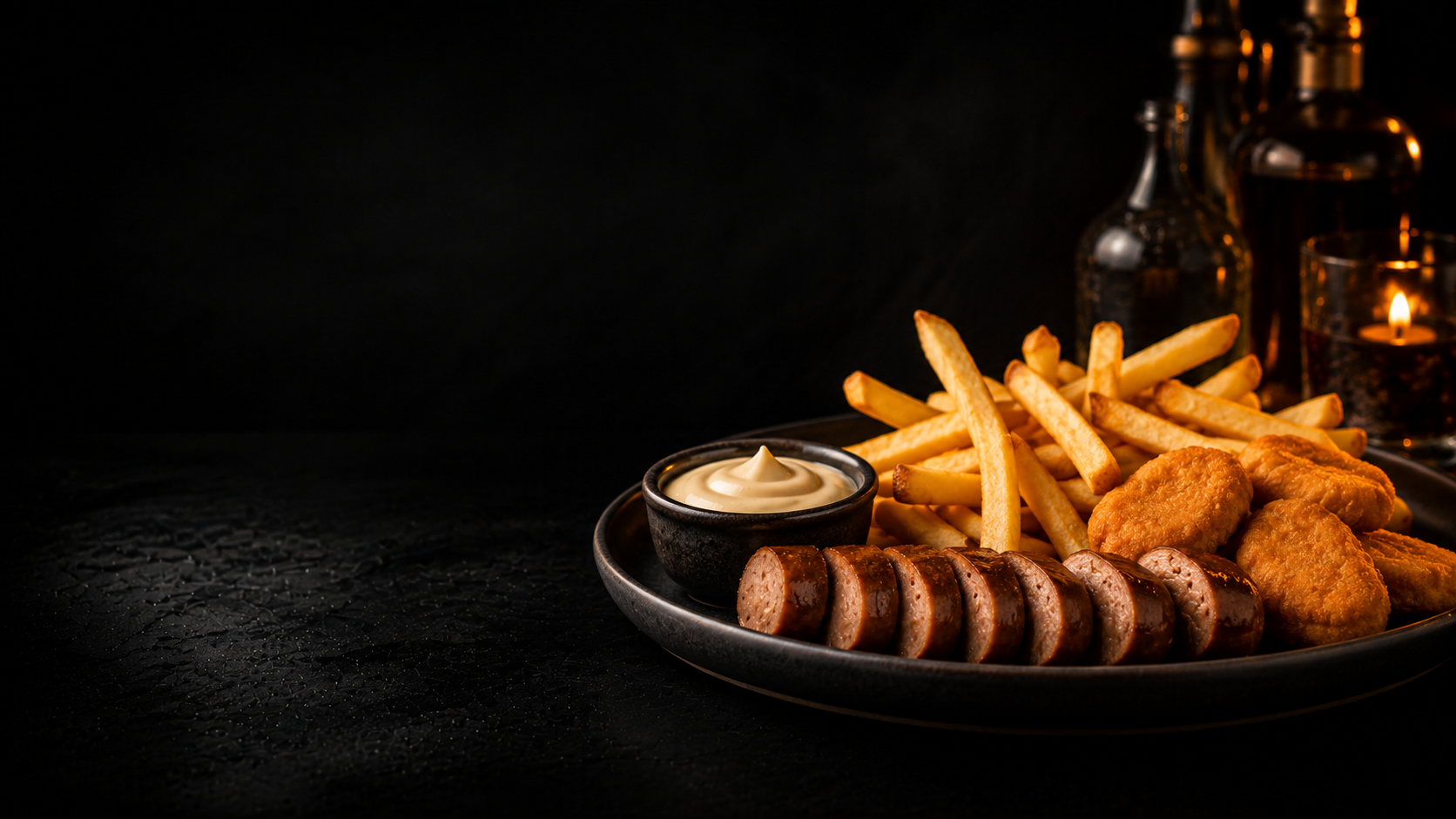 Kipnuggets met frietjes
